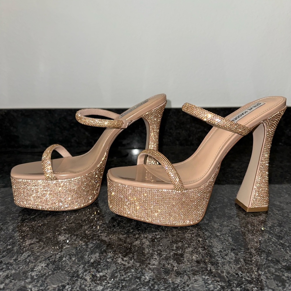 Steve Madden Zane-R Womens Heel Rose Gold